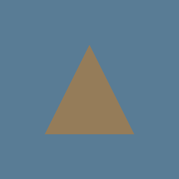 a brown triangle